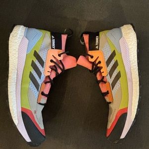 Adidas TERREX FREE HIKER NOTHING LEFT BEHIND GORE-TEX SHOES 10.5 Used Excellent